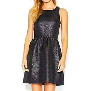 Kensie Black Metallic Party Dress XL